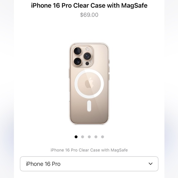 Apple iPhone 16 Pro Transparent MagSafe Case - Picture 1 of 8